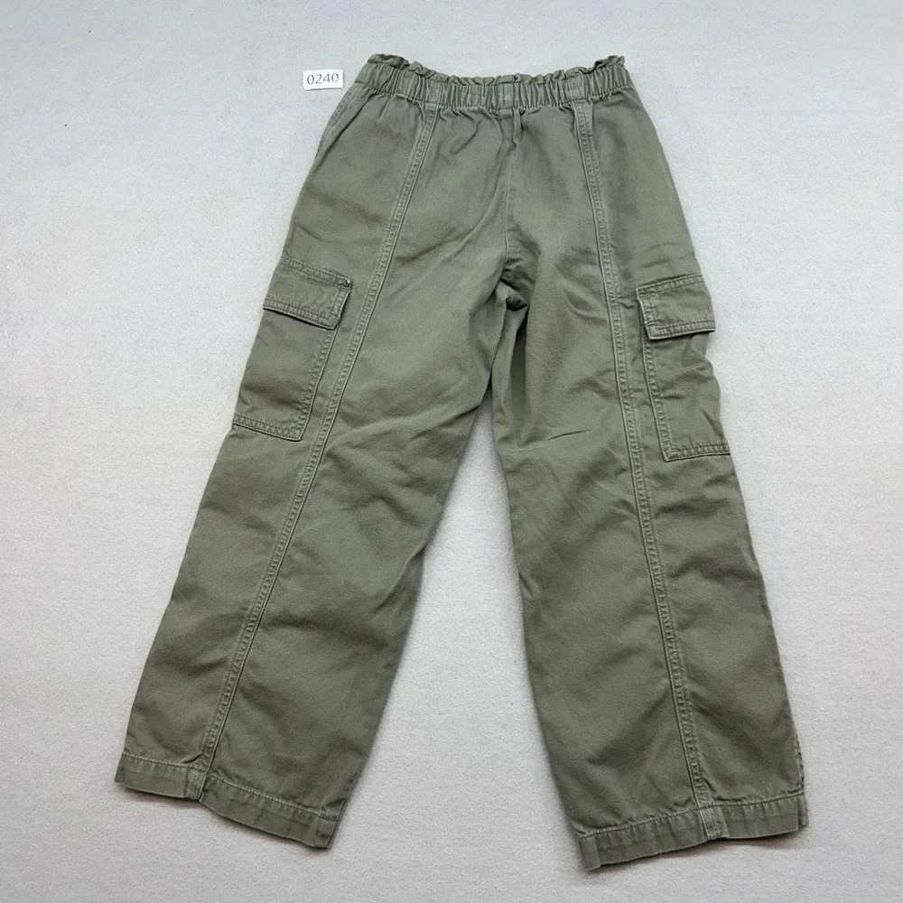 Gap Olive Green Cargo Pants Girls Size M Back To School Kids Clothes Y2K style